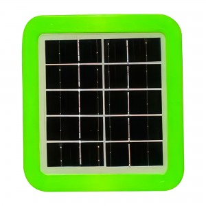 Зарядна станція - сонячна панель із зарядним пристроєм USB і ліхтарем LEXI XF-7785, 5V, 1A Зелений (2627)