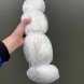 Сетеполотно кукла для ловли рыбы ячейка 40 мм толщина нити 0,2 мм Белый (КР)