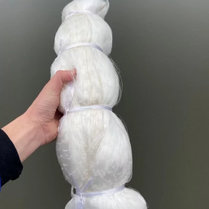 Сіткове полотно(кукла) трижильний для ловлі риби 120 мм/0,2 мм, Білий (КР) Сіткове полотно(кукла) трижильний для ловлі риби 120 мм/0,2 мм, Білий (КР)