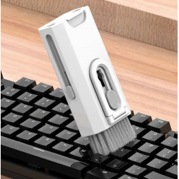 Универсальная многофункциональная щетка для чистки клавиатуры, наушников, телефона, других гаджетов Белый (205)