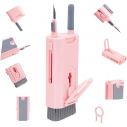 Универсальная многофункциональная щетка для чистки клавиатуры, наушников, телефона, других гаджетов Розовый (205)