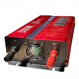 Інвертор 06-5 перетворювач напруги Power Invertor 12V-220V 5000W (LUX) червоний 