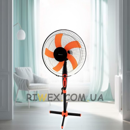 Вентилятор Rainberg RB-1601 чорно-помаранчевий
