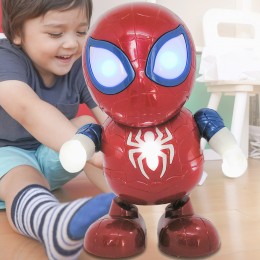 Танцующий робот Человек паук Spyder man 19 см (свет, звук, движение)