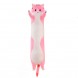 Мягкая игрушка-подушка Длинный Кот-обнимашка, 70 см Розовый