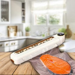 Вакуумный упаковщик пищевых продуктов эксклюзивный Vacuum Sealer Белый