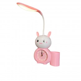 Дитячий Годинники 3 в1 (Годинник + Настільна лампа +органайзер для ручок)Alarm clock XL-800 рожевий