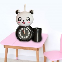 Дитячий Годинник 3 в1 (Годинник + Настільна лампа + органайзер для ручок)Alarm clock XL-801 чорний