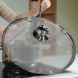 Прозрачная стеклянная кухонная крышка с алюминиевой ручкой BENSON BN-1004 22 см (2358)