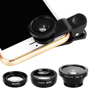 Лінза для камери телефону Fish Eye LENS Y-12, Чорний (206)