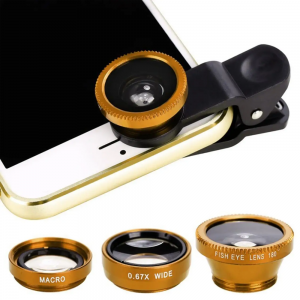 Лінза для камери телефону Fish Eye LENS Y-12, Жовтий (206)