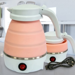 Складной силиконовый електрочайник  Marado MA-1613 600W 0.6 л, Розовый