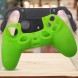 Силиконовый чехол на геймпад DualShock PS4 однотонный, Зеленый (206)