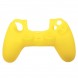 Силиконовый чехол на геймпад DualShock PS4 однотонный, Желтый (206)