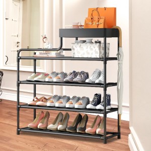 Полка-органайзер для обуви CLOTHES RACK 113-5/8025, Черный (4409)