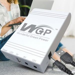 Джерело безперебійного живлення (ДБЖ) повербанк для роутера WGP Mini UPS USB, DC (5V+9V+12V) 10400mAh Білий