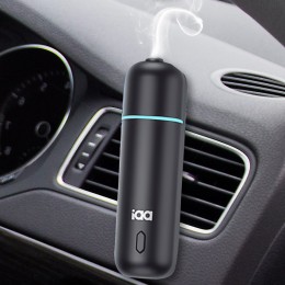 Ароматизатор для авто Ultrasonic Car Aroma Diffuser Black на дефлектор, набір 4 флакони (XM)