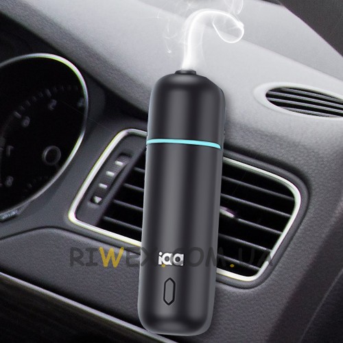 Ароматизатор для авто Ultrasonic Car Aroma Diffuser Black на дефлектор, набор 4 флакона (XM)