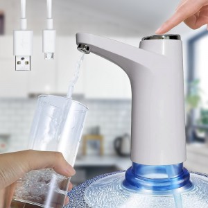 Помпа для воды электрическая на бутыль с аккумулятором ePump Premium Limit, Белый 