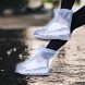 Многоразовые защитные бахилы-чехлы на обувь от дождя и грязи Waterproof Shoe Covers, размер М (37-38) белый (205)