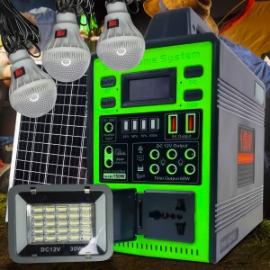 Солнечная станция GD150L ИБП с солнечной панелью инвертор под внешний аккумулятор с лампочками в комплекте