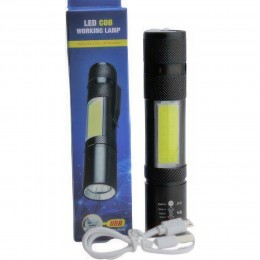 Аккумуляторный портативный светодиодный фонарь для кемпинга T6+COB, USB 1200mah