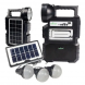 Автономная солнечная зарядная станция-повербанк фонарь 2в1 с led лампочками и FM-радио CCLamp CL-810 
