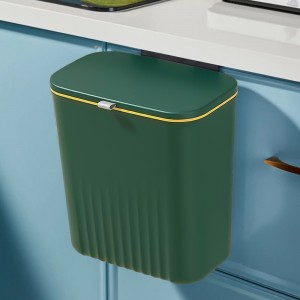 Ведро для мусора подвесное F264-TG392 крепление на стену или дверцу, объем 7 л, Зеленый (1142)