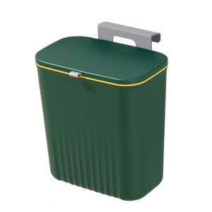 Ведро для мусора подвесное F264-TG392 крепление на стену или дверцу, объем 7 л, Зеленый (1142)