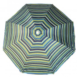 Пляжна парасолька з регулюванням нахилу та напиленням від сонця 1.6 м Смужка темного відтінку №3 (GAZ)