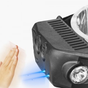 Налобний сенсорний ліхтар Bailong Coba CB-689-2 XPE LED COB з датчиком руху