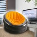 Кресло надувной матрас EMPIRE, от INTEX 68581 Оранжевый (АТ)