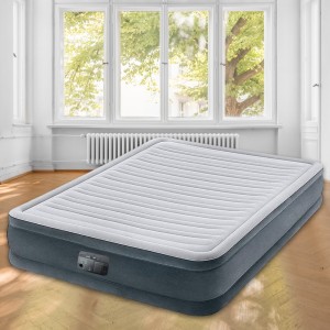 Надувная кровать Intex 67770-2, 152 х 203 х 32 см, встроенный электронасос, двуспальная (AT)