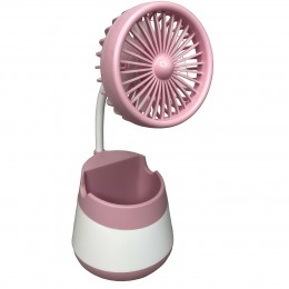 Настольный портативный беспроводной вентилятор Cartoon Fan CS276A Розовый