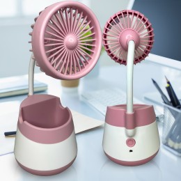 Настольный портативный беспроводной вентилятор Cartoon Fan CS276A Розовый