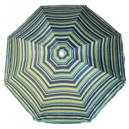 Пляжна парасолька з регулюванням нахилу та напиленням від сонця 1.8 м Смужки темного віддтінку (GAZ)