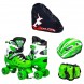 Комплект квадов Scale Sport размер 34-37, ролики, защита руки и ноги, шлем в сумке, Зеленый (SD)