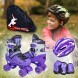 Комплект квадов Scale Sport размер 29-33, ролики, защита руки и ноги, шлем в сумке, Фиолетовый (SD)