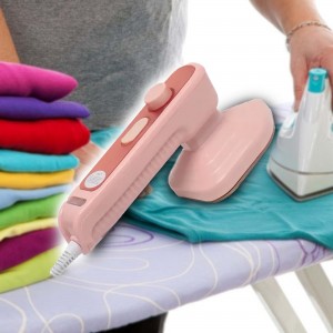 Портативный дорожный ручной утюг-отпариватель Portable electric iron (M2) Розовый 