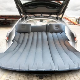 Надувной автомобильный матрас в багажник для отдыха Серый AMN 