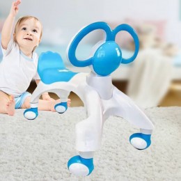 Ходунки - біговел BABY WALKER Smile з вушками ручками каталка для малюків, Блакитний (212)