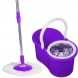 Швабра с ведром с автоматическим отжимом и полосканием Magic Mop Easy 360 на 10 литров, Фиолетовый