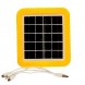 Комплект мандрівника: душ на акумуляторі Q16H + сонячна станція XF-7785 з лампочкою, Жовтий