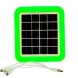 Комплект мандрівника: душ на акумуляторі Q16H + сонячна станція XF-7785 з лампочкою, Зелений