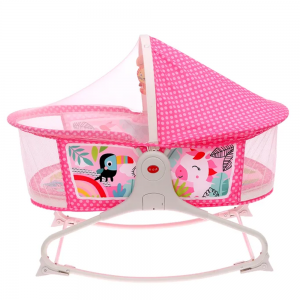 Музыкальная люлька 98988P для новорожденных с вибрацией, Розовый (AT)