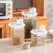 Контейнер для хранения круп, сыпучих продуктов с мерным стаканом 0465 1,8 л Средний Белый (1142)