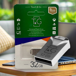 Флеш-накопитель USB 32GB T&G 110 Metal Series Silver (206)