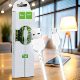 Кабель для зарядки и синхронизации устройств Hoco X20 USB - MicroUSB 1М, Белый (206)