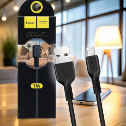 Кабель для зарядки и синхронизации устройств Hoco X20 USB - MicroUSB 1М, Черный (206)