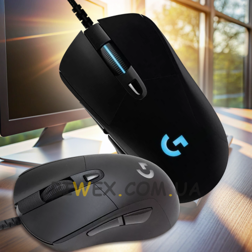 Ігрова миша з дротовим підключенням G403 Hero Gaming Mouse USB, Чорний (206)